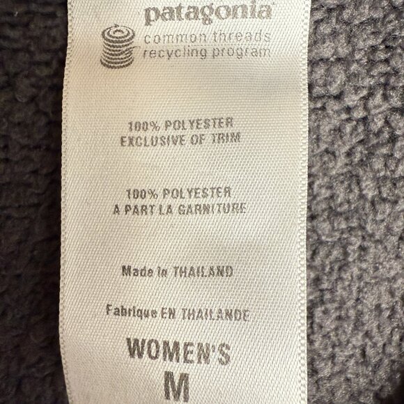 Women's PATAGONIA Better Sweater 1/4-Zip Condor Gray | Size M - Picture 8 of 10